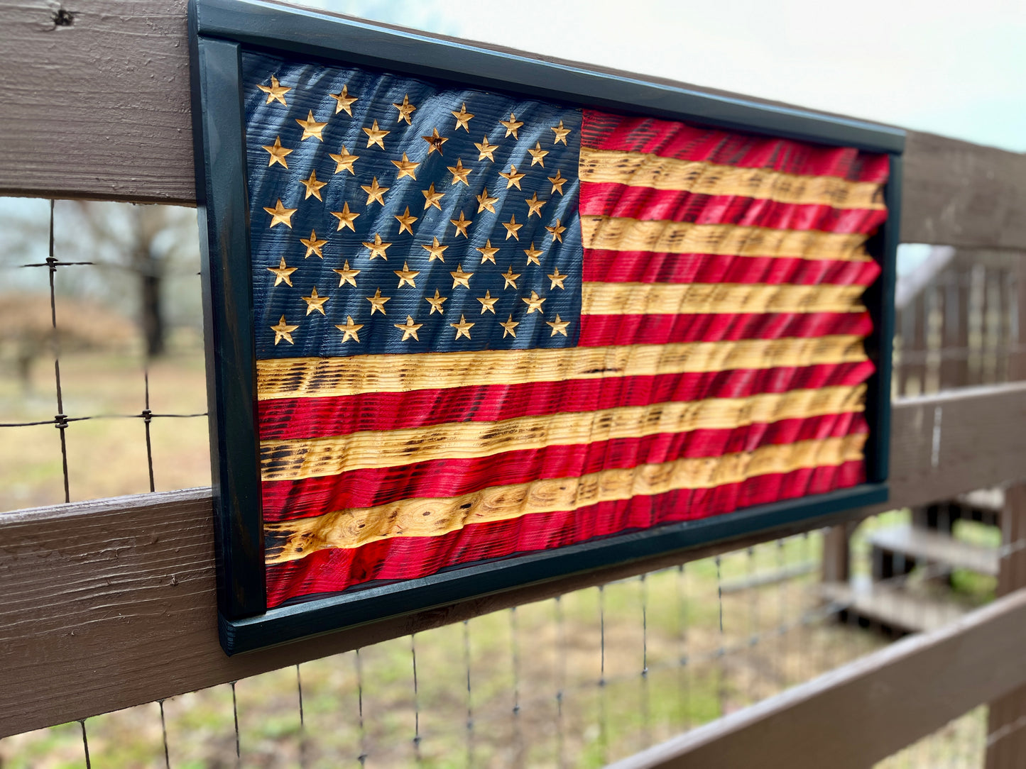 American 3D Wavy Flag